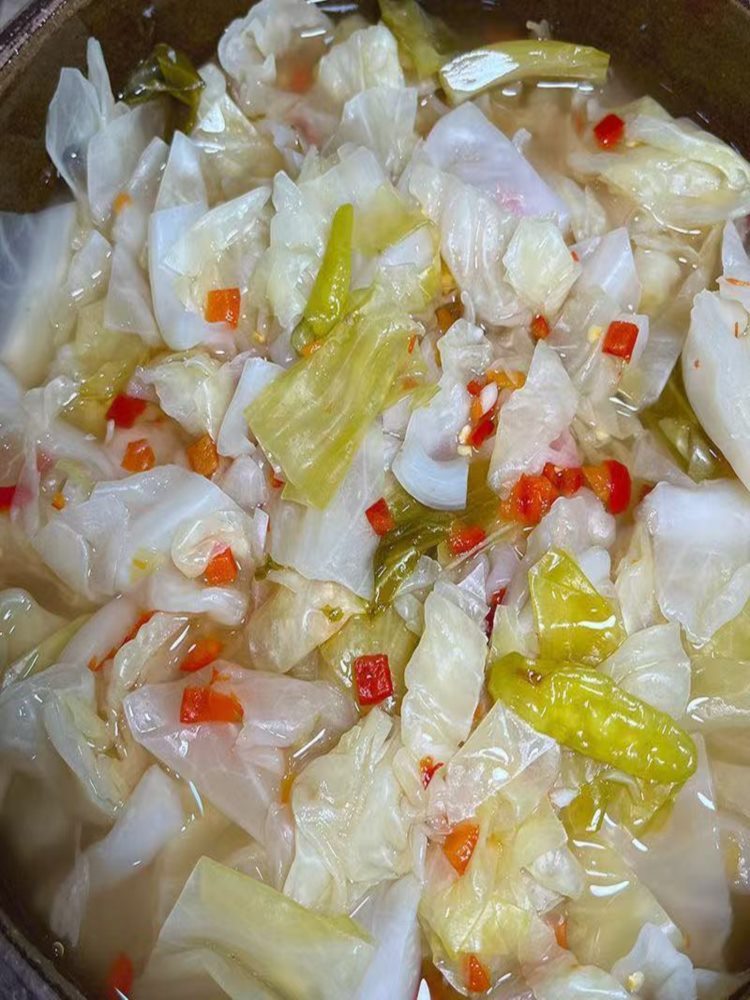 正宗农家自制酸辣包菜 10袋 泡菜腌菜酸辣白菜下饭开胃菜