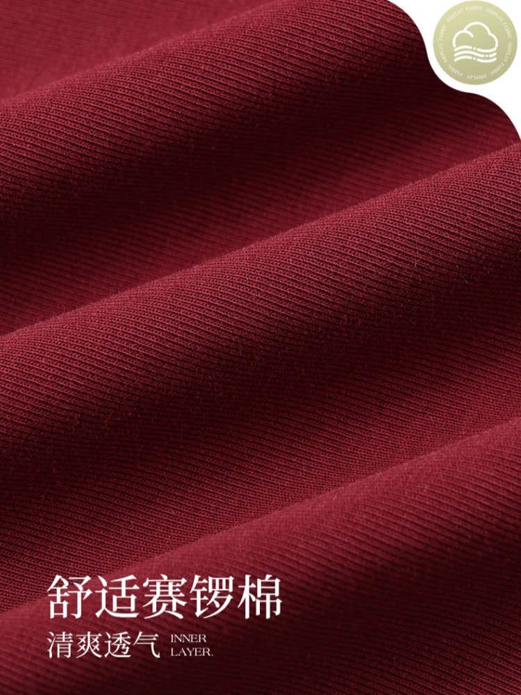 【92精梳棉】轩凌子简约翻领T恤S82530144·安可拉红