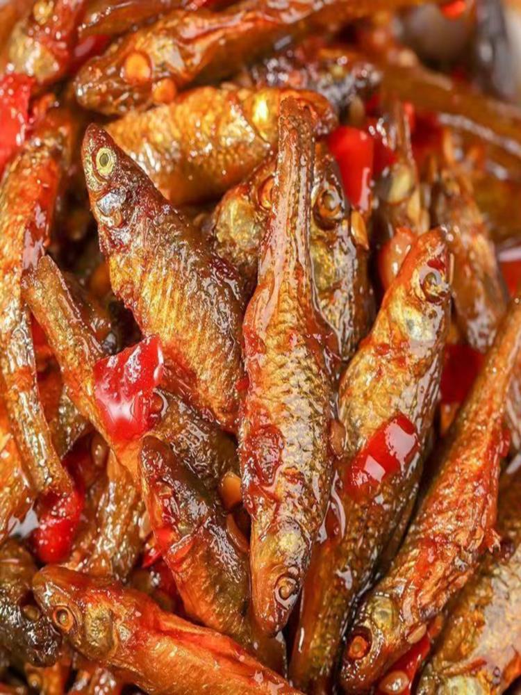 【湖南特产】柴火鱼 4罐 小吃零食鱼仔香辣火焙鱼 下酒菜