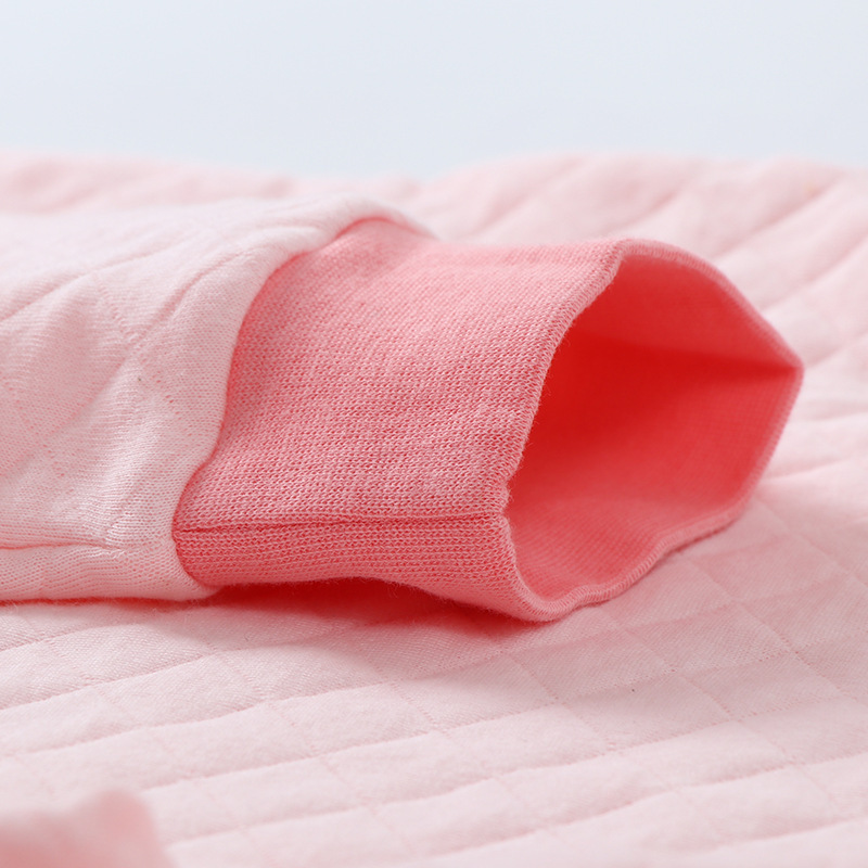 沃丽蔓 儿童三层加厚空气棉家居服套装·白恐龙