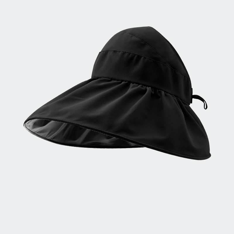 黑胶涂层 空顶外防紫外线可折叠遮阳帽·卡其