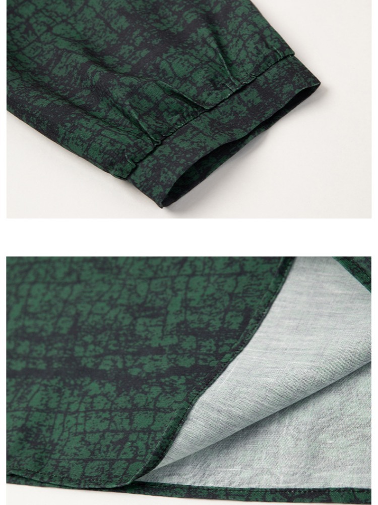 凯诗帕墨绿显瘦七分袖衬衫6461·墨绿