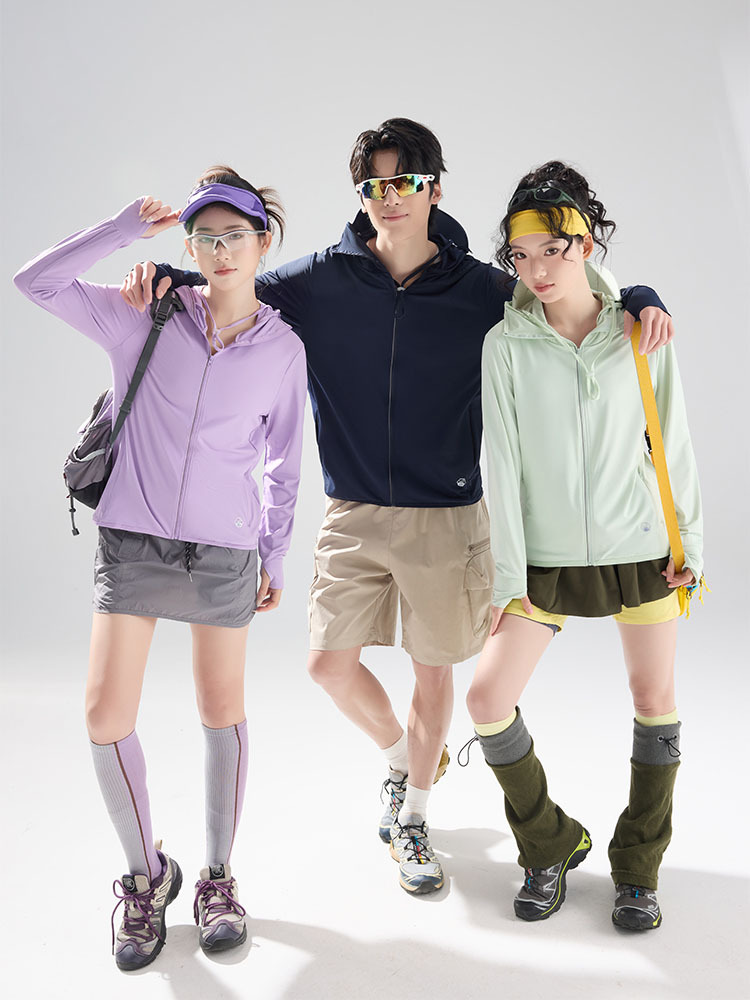 【质检防晒/原纱透气】男女款多巴胺减龄加宽大帽檐冰丝轻量防晒衣·男深灰