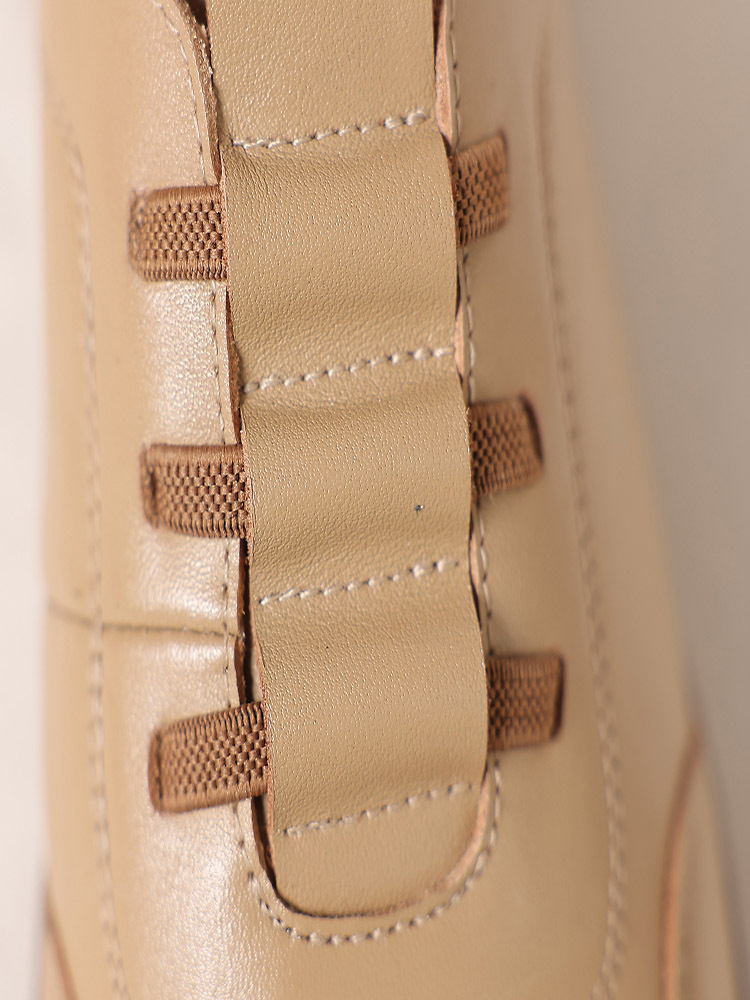 日本品牌BAKERLOO舒适软底皮鞋·卡其色