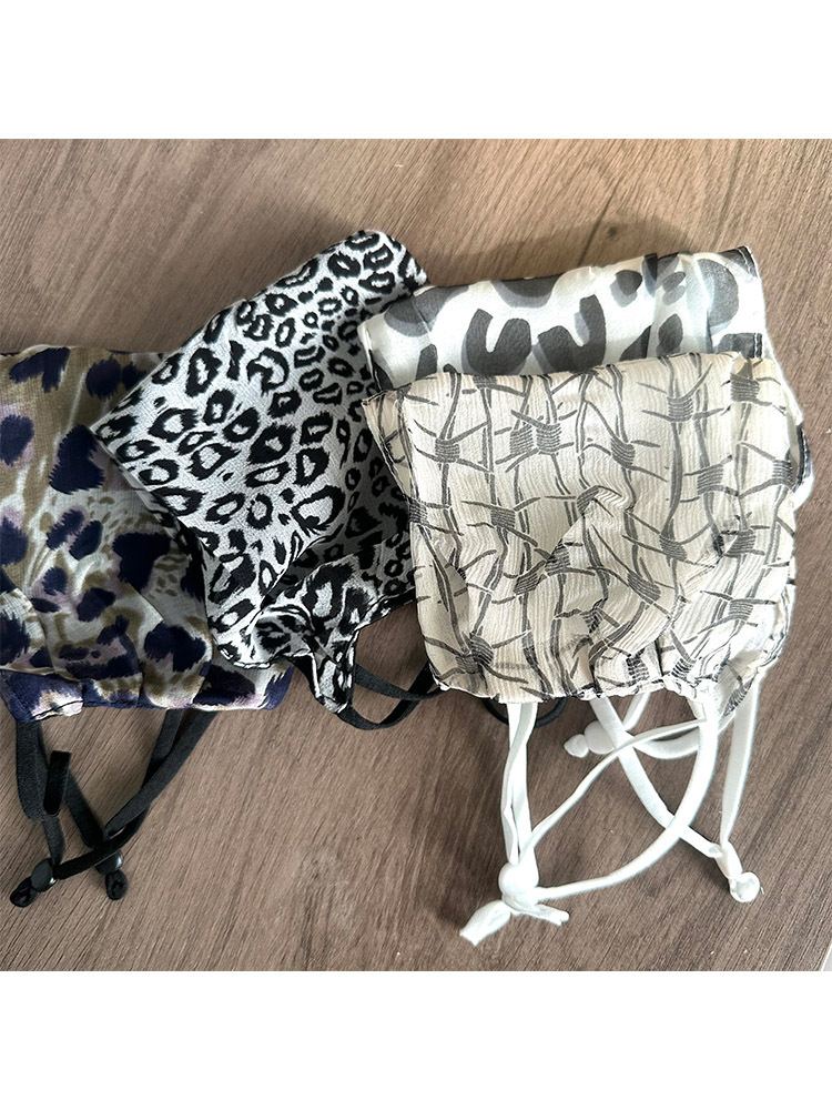 5件装【100桑蚕丝/印花款】防晒透气面罩/口罩·花色装