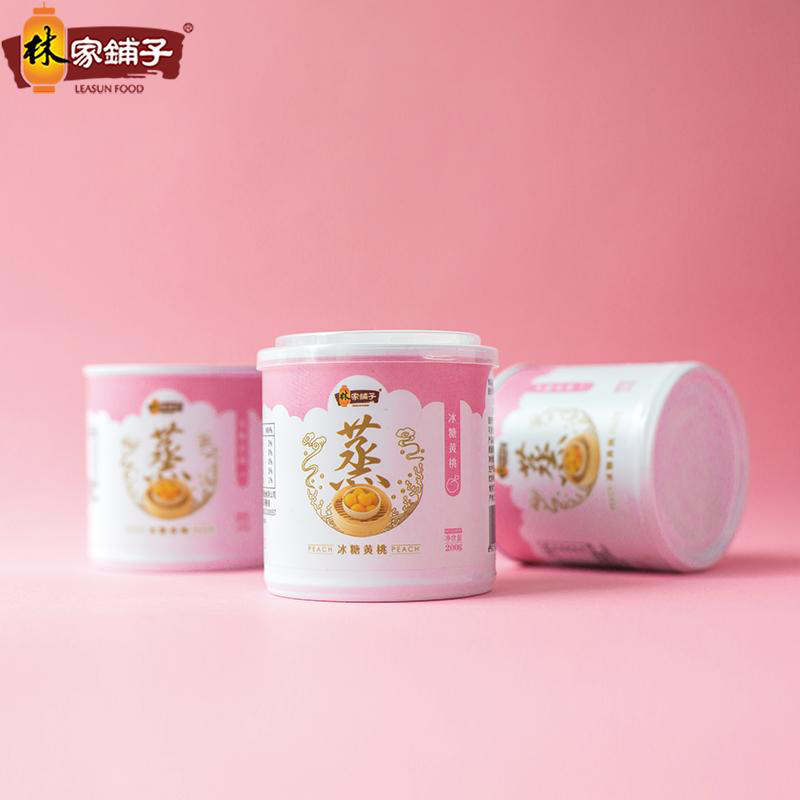 林家铺子冰糖蒸黄桃罐头200g*16罐