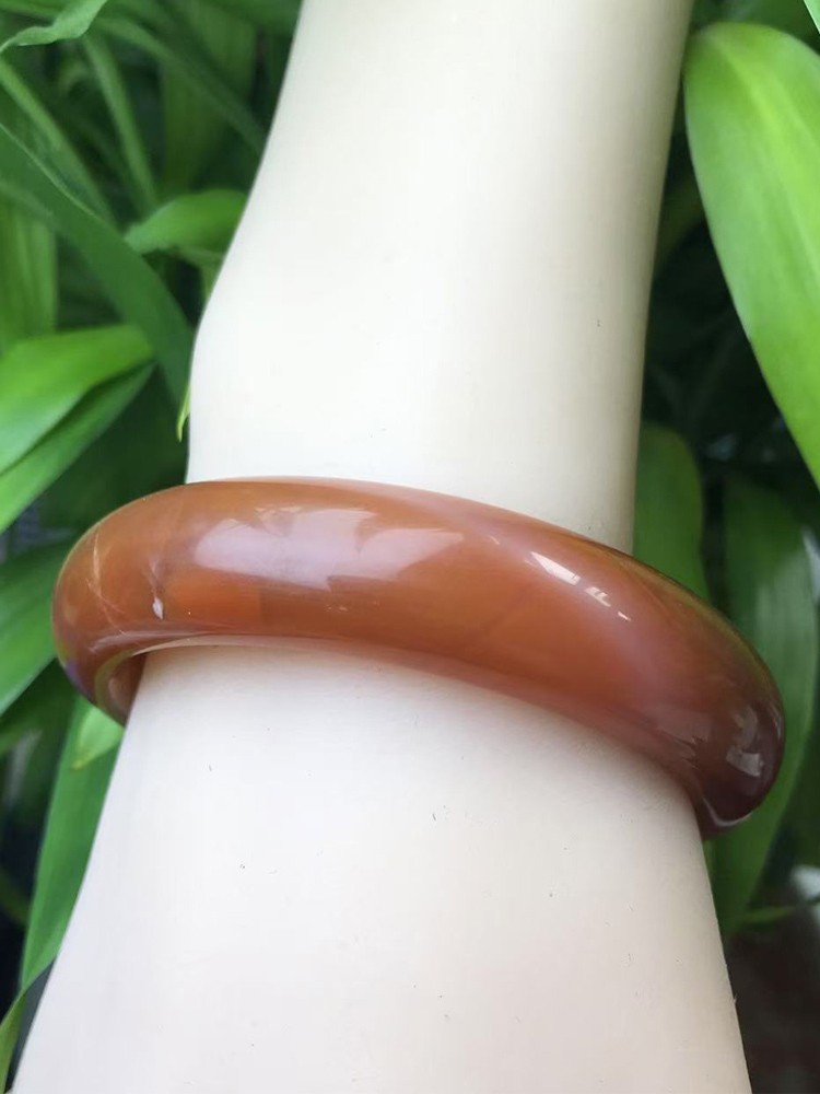 【勐巴拉珠宝】南红手镯58.5圈口