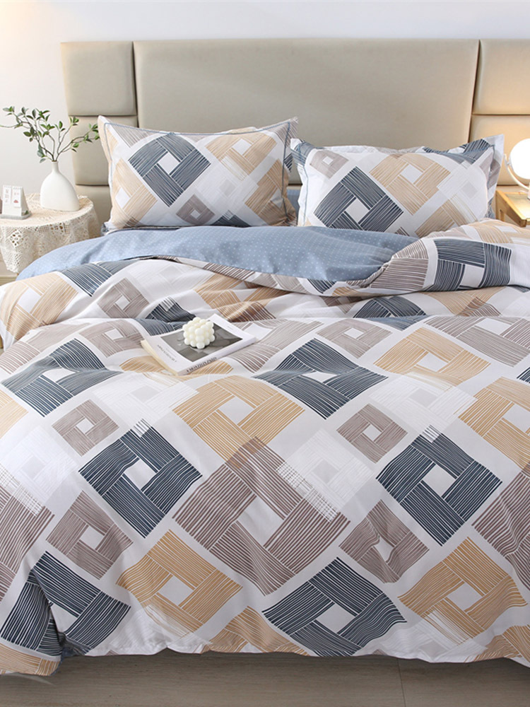 【合众精选】悠梦家居  韵味江南四件套200*230CM YJ8-012·思维空间