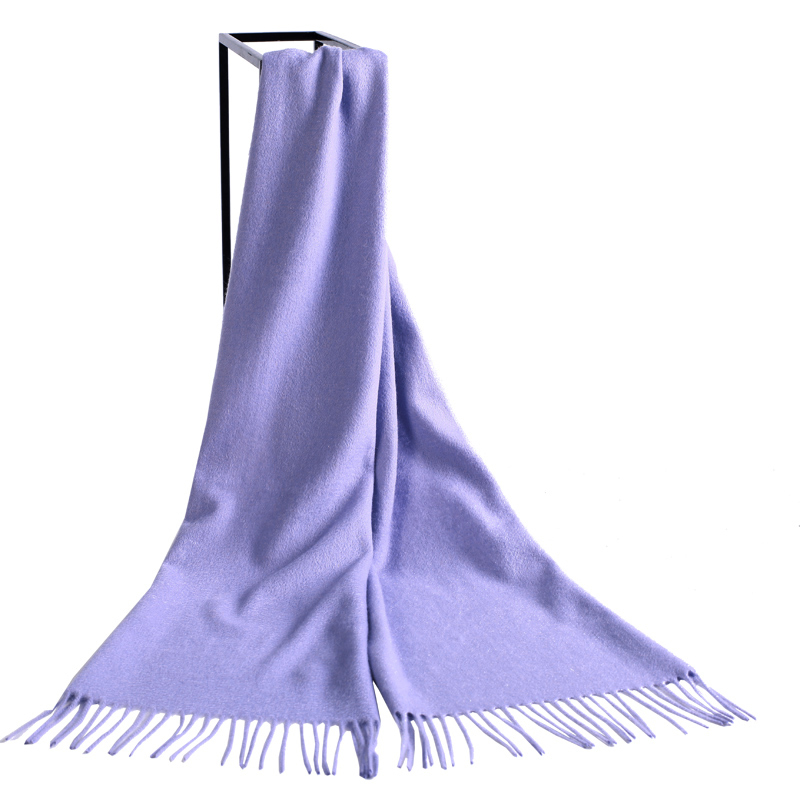 羚羊早安 2020羊绒围巾-gr202·蓝紫