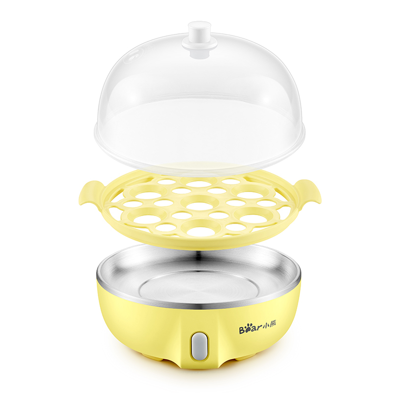 小熊(bear)迷你煮蛋器自动断电一键式单层可煮5个蛋 zdq-b07t2