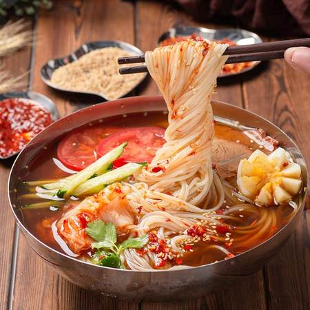 鲲泽良品正宗朝鲜族风味小麦冷面380g包8包