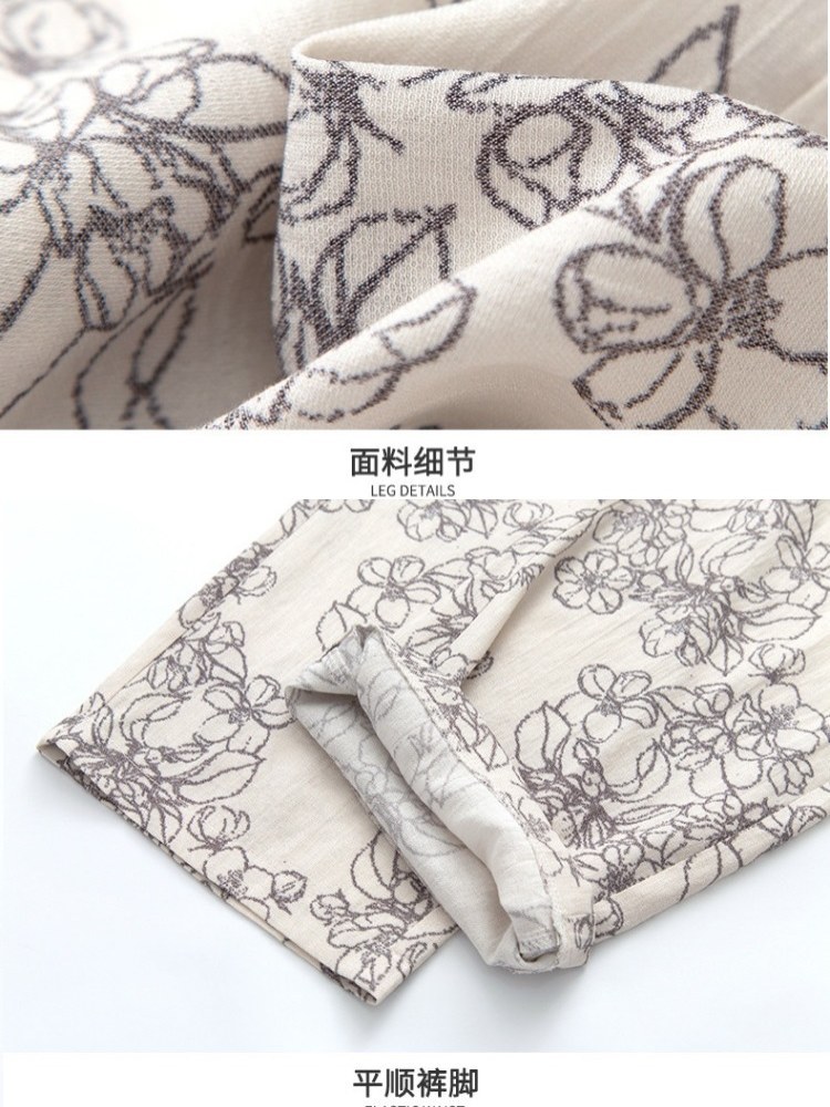 【大牌代工厂出品】和顺圣爆款清爽亚麻阔腿裤HYN-2319·芍药咖