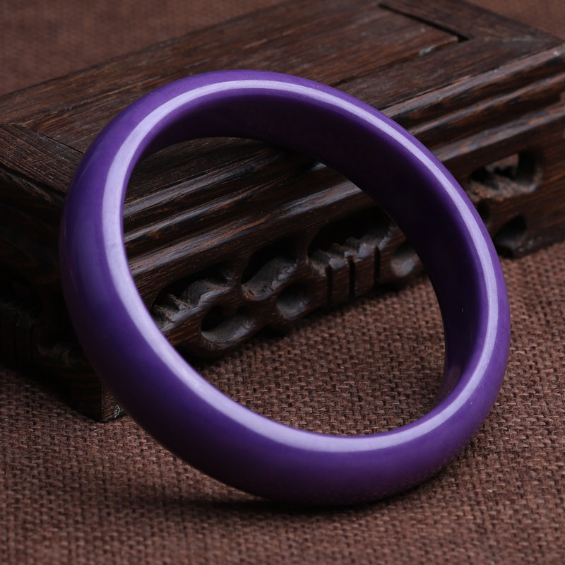 老冯记天然紫云母大气富贵紫手镯(精选收藏好物)圈口:61.5mm