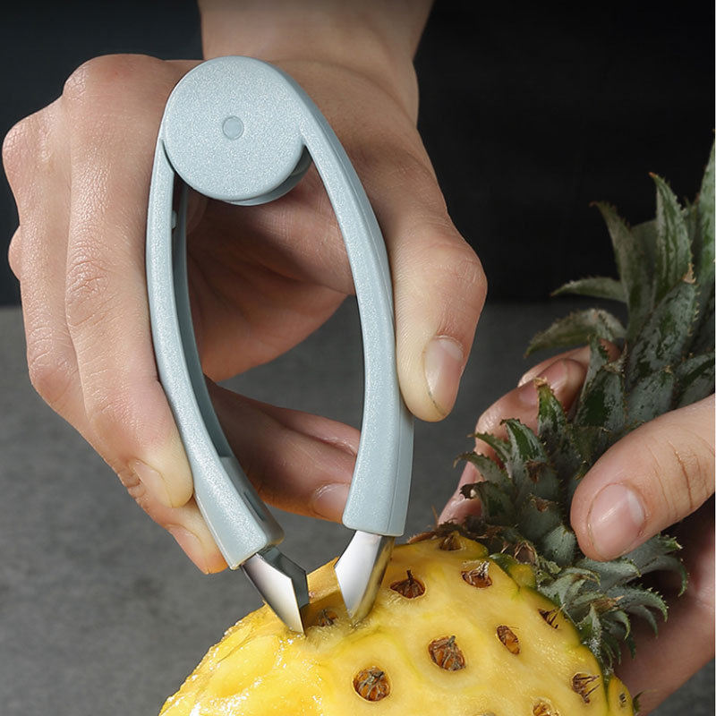 2个不锈钢菠萝夹去眼器水果蔬菜去籽工具多种果蔬适用·随机