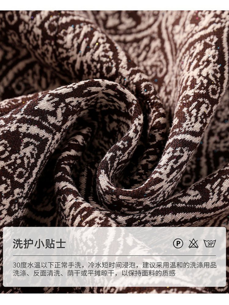 底蕴气质提花翻领外套J251WA5801·咖色