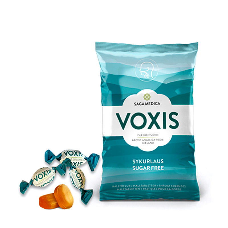 跨境品冰岛VOXIS无糖止咳润喉含片80g*6袋