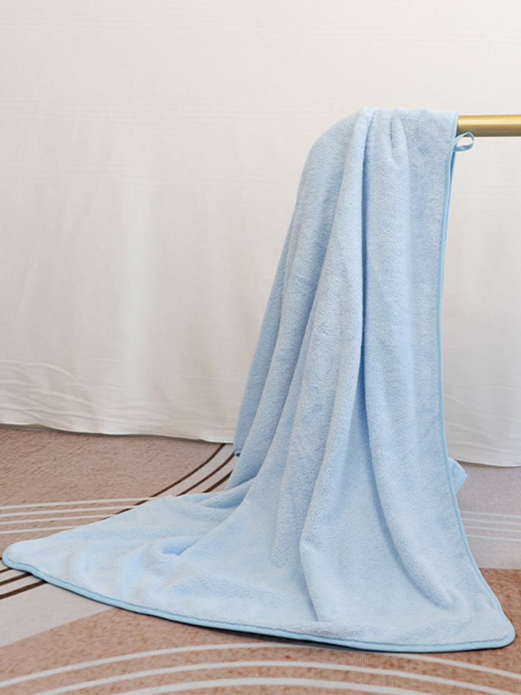 【合众精选】毛浴巾组合三件套70*140cm（蓝色/粉色） TN-PB25034