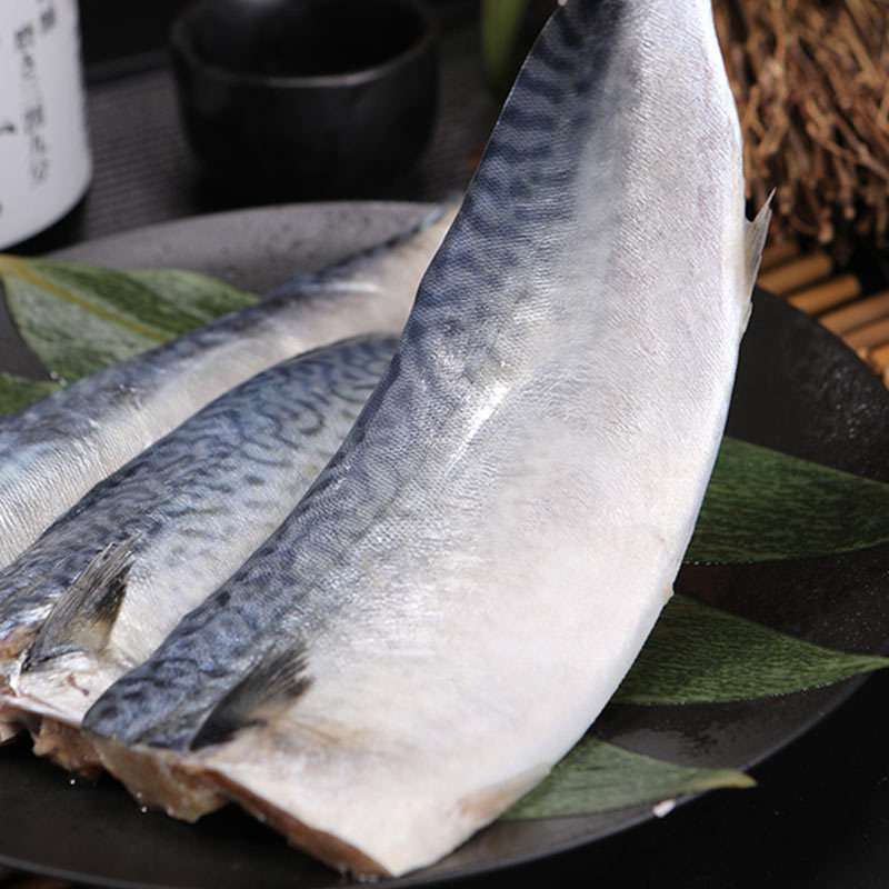 桃子坊霜海盐渍无骨鲐鱼片450g袋3袋