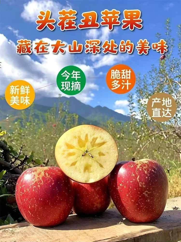 【到手4.5斤以上】大凉山盐源丑苹果 大果（80-85mm）彩箱