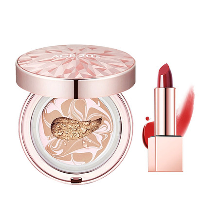 香港直邮爱敬age20s钻石气垫套盒带替换装送口红21象牙白钻石粉