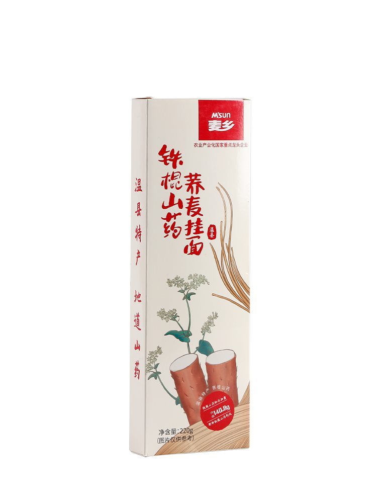 铁棍山药荞麦面220g*6包 健身轻食免煮非油炸泡面