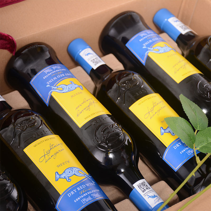 米致澳大利亚进口红酒原箱干红葡萄酒6支装盒装红酒澳洲干红
