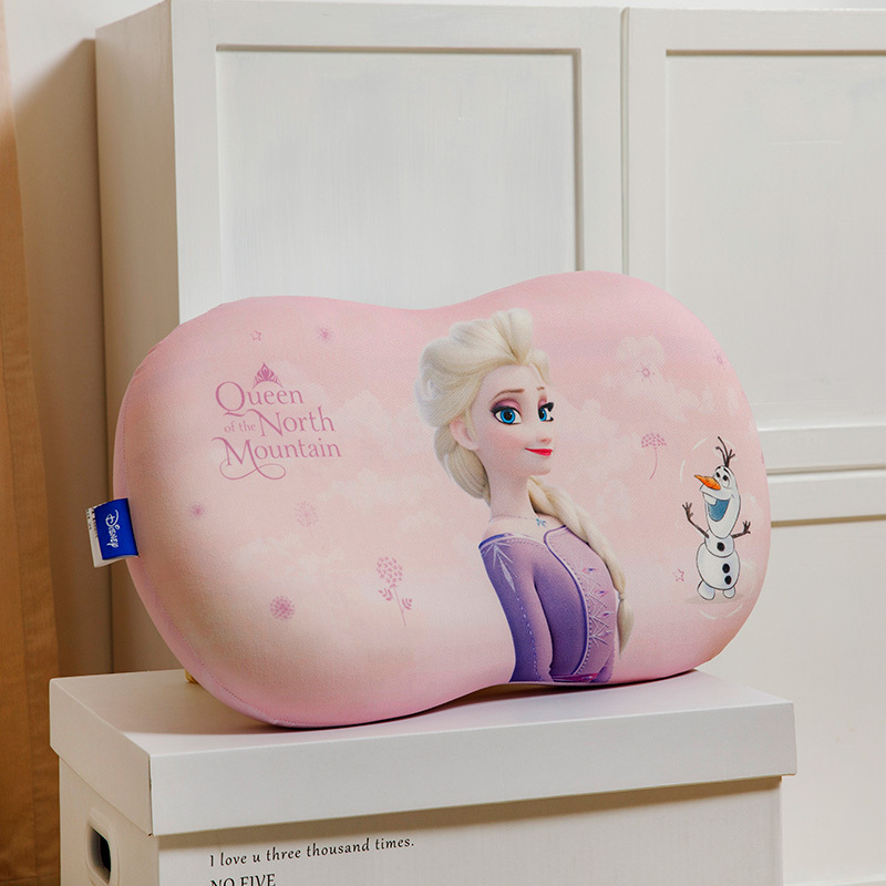 迪士尼正版联名款猫肚枕 太空记忆枕·安娜粉色
