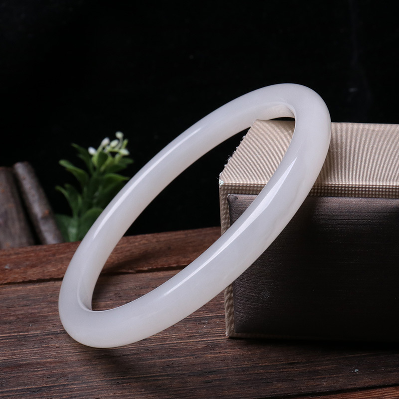 映时羊脂玉叮当镯63mm