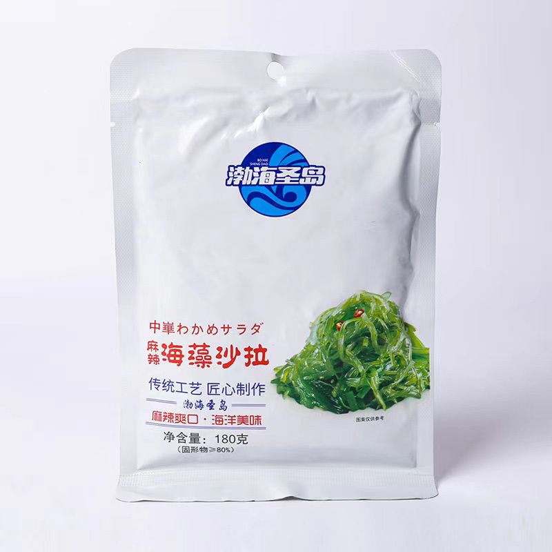 渤海圣岛即食海藻沙拉180g/袋*8·麻辣